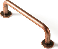 6 Pack Antique Copper Cabinet Pull Dark Copper Drawer Handles, 3 Inch