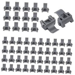 55pcs Cabinet Hinge Restrictor Clips, 86 Degree Door Angle Limiter 55 Grey