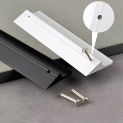 Alu Hidden Cabinet Door Handle Cupboard Drawer Recessed Finger Edge Drawer Pulls