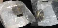 4 Amerock #BP746-BB Antique Brass Cabinet Knobs / Drawer Pulls – new old stock