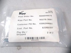 Kipp (K0270.3081) M8x1.25 Black Adjustable Clamping Handle – Pack of 2