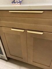 10 Pack 5 Inch Matte Gold Finger Pulls Cabinet Edge Pulls Brushed Brass Drawe…