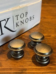 NEW Top Knob Dakota Flat Top (M1232) Knobs (Antique Pewter)