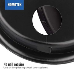 Closet Door Finger Pull 4 Pack 1-3/4” Black Fits 3/8” Depth x 1-3/4″ Hole