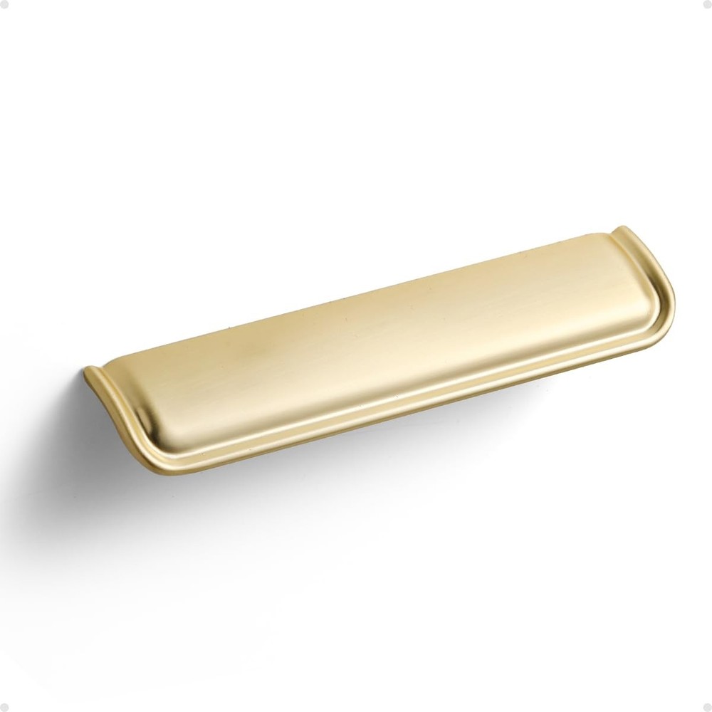 2 Pack 3.78 Inch 96mm Brushed Gold Cabinet Cup Pulls Kitchen Hardware