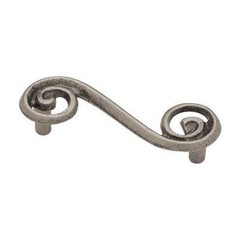 20 Pack Swirl Pulls Handles Kitchen Cabinet Drawer Pewter