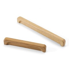 8 PCS 5.04 Inch Walnut Wooden Windbreaker Door Handle Antique Style Long