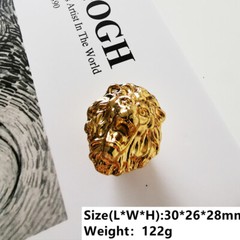 1X Gold Color Brass Drawer Knob Pull Handle Animals Design Cabinet Hardware Cute