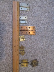 Lot of 8 assorted hinges