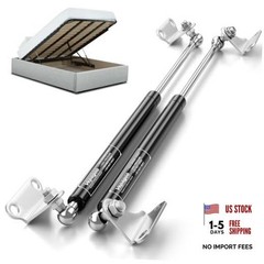 Gas Struts 15 Inch 80Lb/356N with Brackets, 2pcs | 15″ 80 LB Carbon Steel