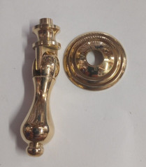 1-1/2″ Hanging Furniture Drawer Door Tear Drop Pendant Pull Knob Polished Brass