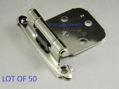 50 (25 Pair) AMEROCK Variable Overlay Hinges Chrome BPR342926