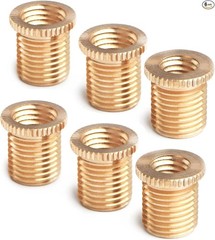 6 PCS Shift Knob Thread Adapters, Fit for Most Manual Gear Shift Head M8 X 1.25,