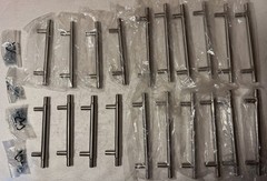 Cabinet Door Knobs In Stainless Steel 12-7”, 8-6” (20ct)