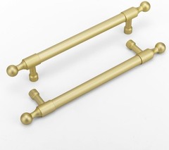 10 Pack 5″ Cabinet Pulls Gold Cabinet Handles, Brushed Brass Pulls for Dresser