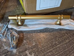10 Pack Brushed Gold 5 Inch Hole Centers Cabinet Handles Drawer Pulls