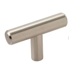 Amerock BP19009CSG9 1-15/16in Cabinet Knob Sterling Nickel T-Bar Pull 10 Pack