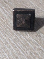 Amerock Forgings Rustic Bronze 1-1/8″ Square Cabinet Knob Pull BP4429-RBZ