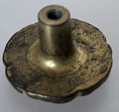1 pc Vintage Amerock Provincial Ivory Gold 1″ Round Cabinet Knob BP592-BW