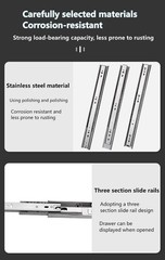 Galvanized 15-Inch Full Extension Drawer Slides – Smooth, Silent Function