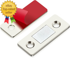 12 Pack Ultra Thin Cabinet Door Catch Stainless Steel Cabinet Magnetic Door Catc