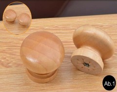 22mm -38mm Wooden Wood Cabinet Knob Handle Pull Cupboard Closet Drawer Knob
