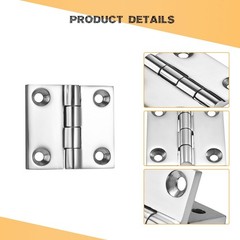 Heavy Duty Marine Boat Hatch Hinges 316 Stainless Steel, 2 x 2 Inch, Sturdy D…