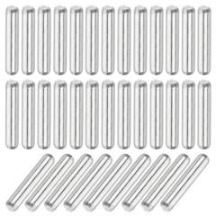 110Pcs 2mm x 10mm Dowel Pins 304 Stainless Steel Shelf Support Pegs, Silver Tone