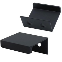 LC LICTOP 1.38 Inch Black Finger Pulls for Cabinet 4Pcs, inches,