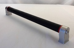 Black Rubber Coated Garage Utility Cabinet Drawer Door Pull Handle 13-7/8″ Qty10