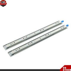 1 Pair 26 Inch Locking Drawer Slides Full Extension & Lock 250 lb Load Capacity
