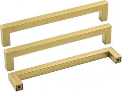 New 10PK Gold Cabinet Pulls Square Kitchen 6-1/4in(160mm) Hole Centers Fast Ship