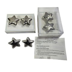 Pottery Barn Kids Star Set of 6 Furniture Knobs Pulls Metallic Finish Decorative