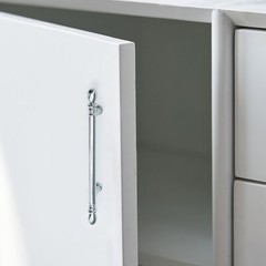 Silver Chrome Cabinet Pull Handle Modern Kitchen Knob Cupboard Handle