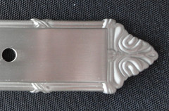 New LOT 3 Hickory Hardware M404 Cabinet Knob Backplate Satin Nickel Solid Brass
