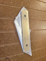 Vintage Polished Brass Cabinet Backplate For Drawer Pulls–3 in CC.