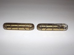 Vtg. Keeler (?) Brass Drawer Cabinet Door Pulls Handles Lot-Set Of 8
