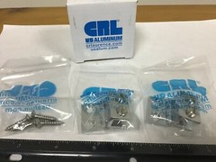 New. CRL EH172 Chrome 1″ Wall Mount Hinges, 3/16″ – 1/4″ Glass, 1 Pair