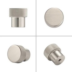Knurled Cabinet – Pull Handle (25mm / 1 Knob 1 – 10Pcs Brushed Nickel Knob