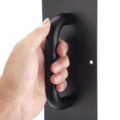 Sumnacon 2 Sets 12 Inch Stainess Steel Door Handles – 12 x 4 inches, Black