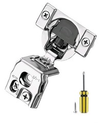 10 Ravinte (5 Pairs) 1 1/5 In. Overlay Soft Close Hinges for Kitchen Cabinet