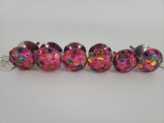Six Hobby Lobby Glittery Cabinet Knobs READ DESCRIPTION