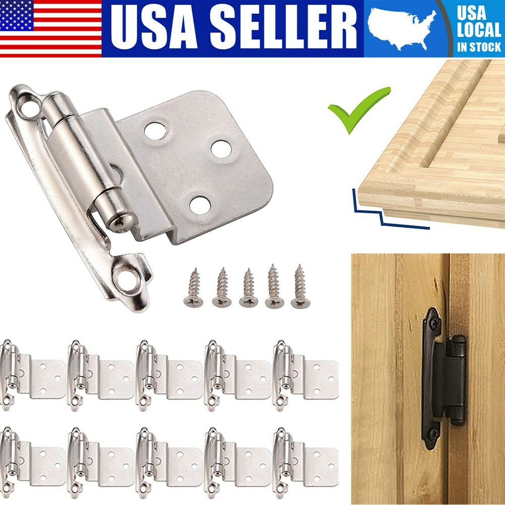 3/8 Inch Inset Cabinet Door Hinges Face Mount Self Closing Cabinet Door Hinges