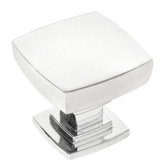 Cosmas Cabinet Hardware Polished Chrome Square Knob #5232CH