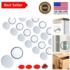 Ultra-Thin Magnetic Door Catch 12PC Set – Stainless Steel & Strong Adhesive