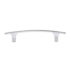Vence Collection 3 3/4 In. (96 Mm) Modern Chrome and Crystal Cabinet Bar Pull