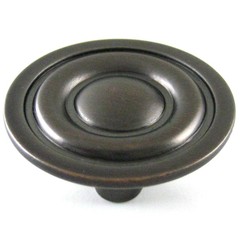 10 Liberty Hardware Cabinet Knob Venetian Oil-Rubbed Bronze 3-Rings P635BCC-VBR
