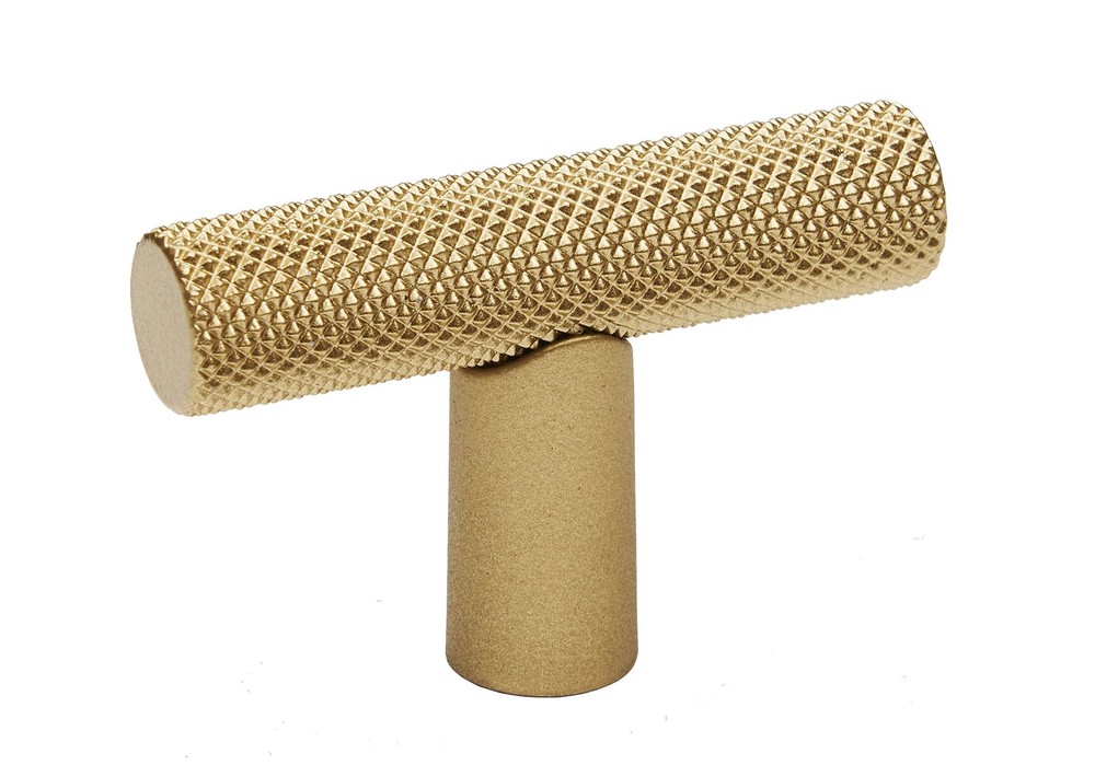 Alno A2902 Vita Bella 1-3/4″ Modern Knurled Industrial “T” Bar – Champagne