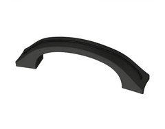 Brainerd Classic Inset 3” 76mm Matte Black Arch Bar Cabinet Drawer Pull Handle