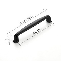Ravinte 30 Pack 5 Inch Matte Black Cabinet Pulls Kitchen Hardware